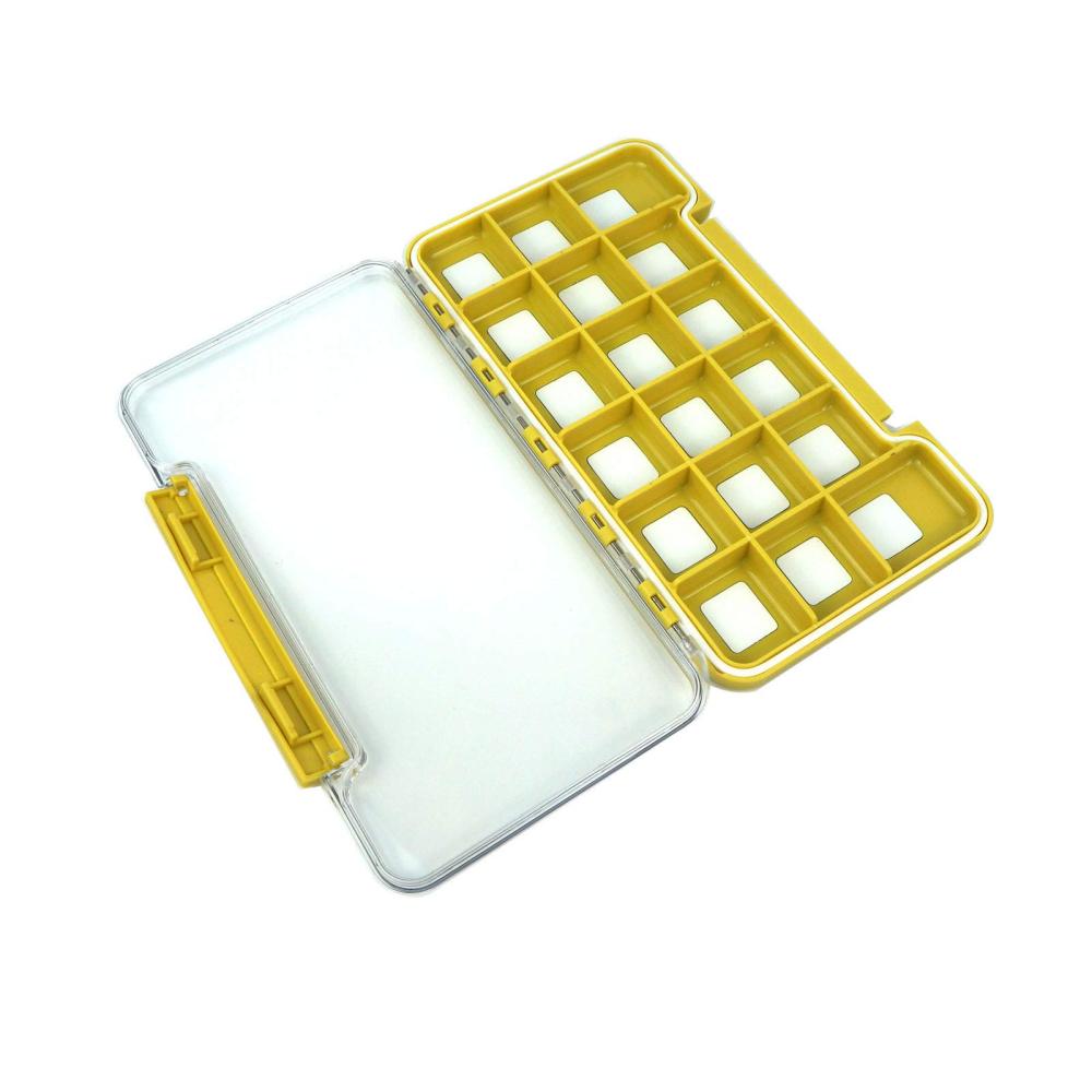 Aventik Waterproof Fly Fishing Boxes Easy Grip Foams Multi Magnetic Compartments Tackle Box 7.36"X4.02"X0.63"