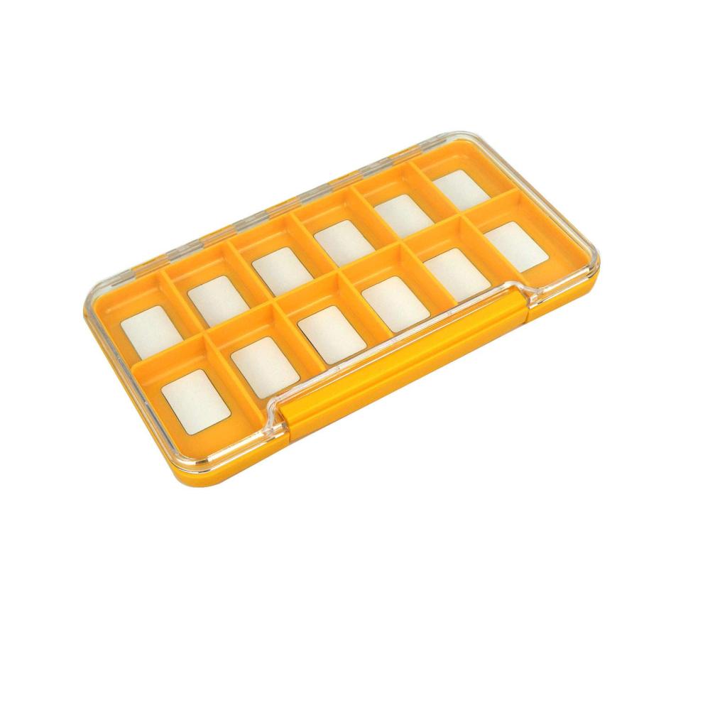Aventik Waterproof Fly Fishing Boxes Easy Grip Foams Multi Magnetic Compartments Tackle Box 7.36"X4.02"X0.63"