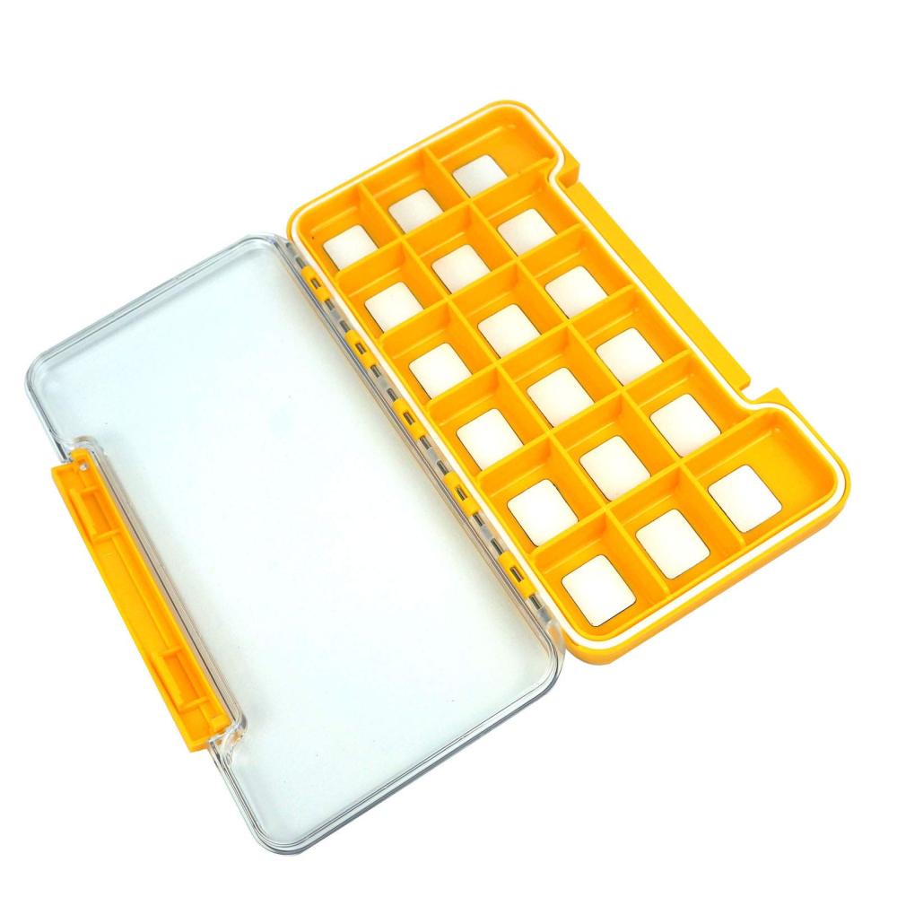 Aventik Waterproof Fly Fishing Boxes Easy Grip Foams Multi Magnetic Compartments Tackle Box 7.36"X4.02"X0.63"