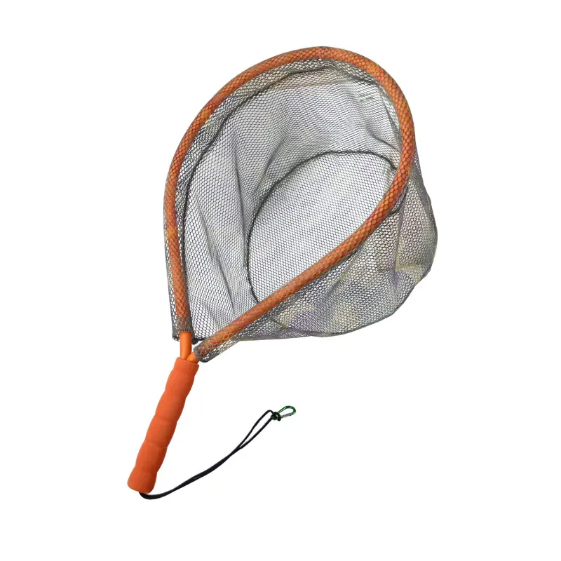 Aventik Fly Floating Fishing Net Carbon Fiber Landing Trout Net Light Weight Clear Rubber Ghost Net Catch & Release Net