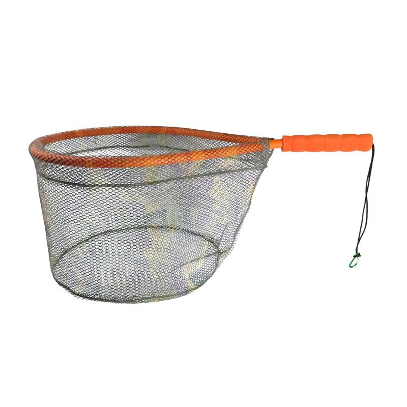 Aventik Floating Fishing Net Landing Net Wading Kayak Camouflage Rubber Coating Wade Fishing Surf Fish Fresh Water Fishing Salt Water Fishing and Small Boats