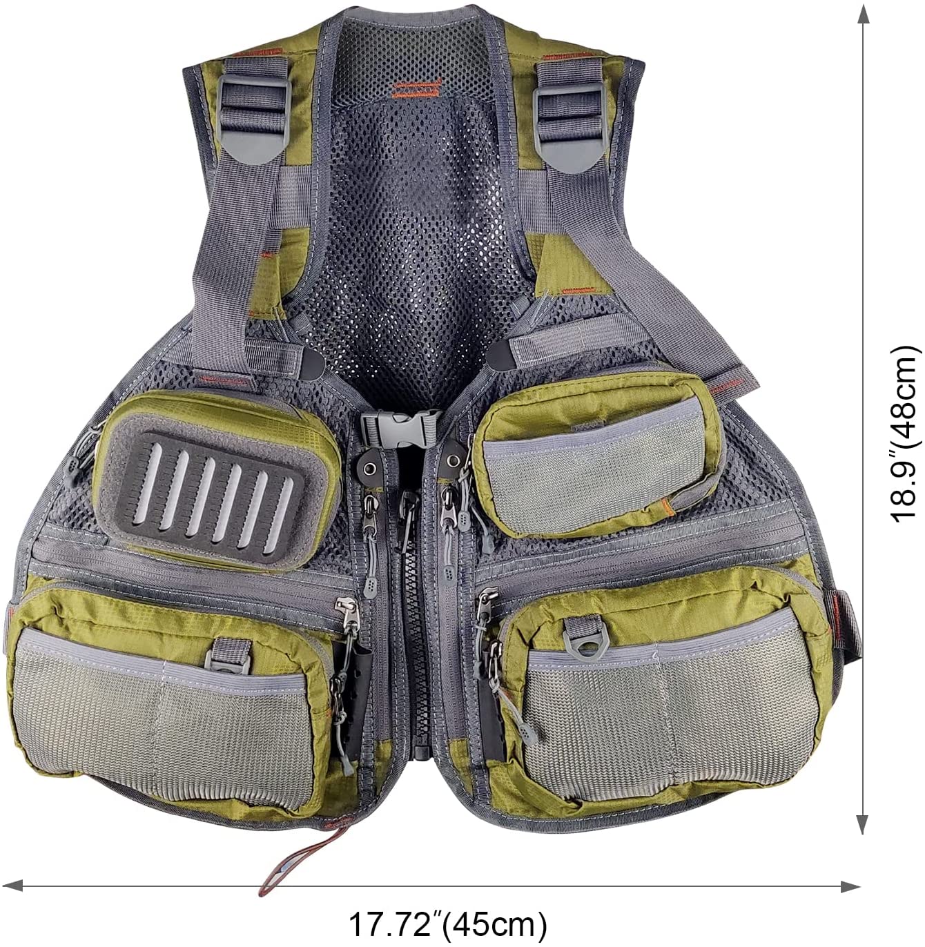Eupheng Fly Fishing Vest Adjustable Multi-Pockets