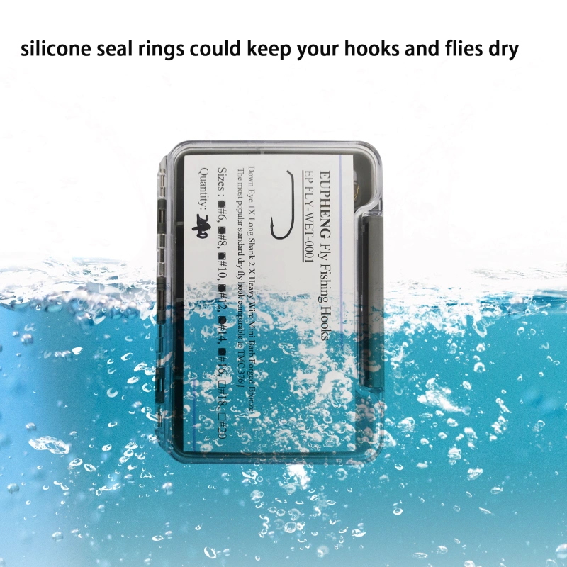 Fishing Hooks High Carbon Steel Wide Gap Offset Fishing Hook Set for Fly Tying Dry Wet Nymph Flies