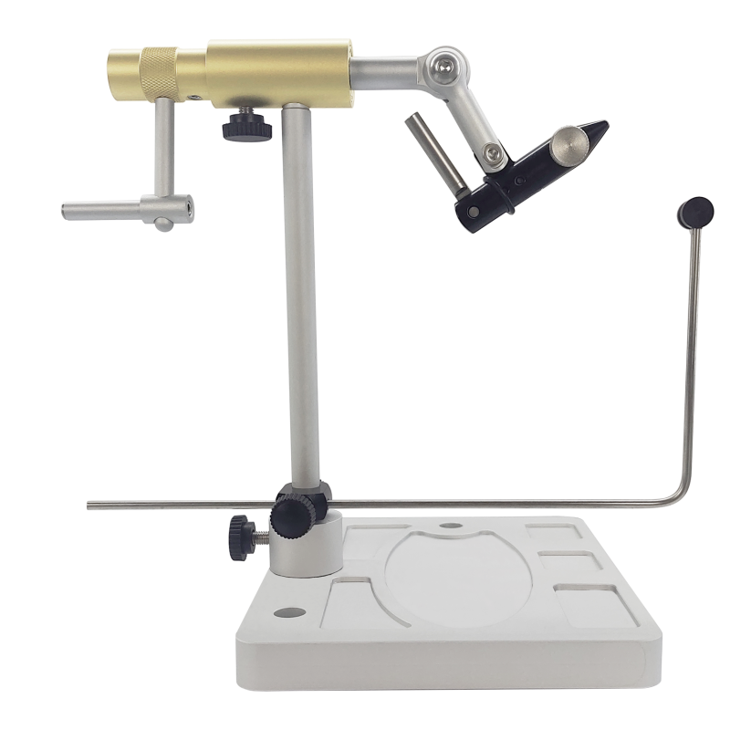 Riverruns Colorado 081 Full Rotary Design Fly Tying Vise Easy Adjustment of Rotation Resistance 26 to 4/0 Hook Sizes