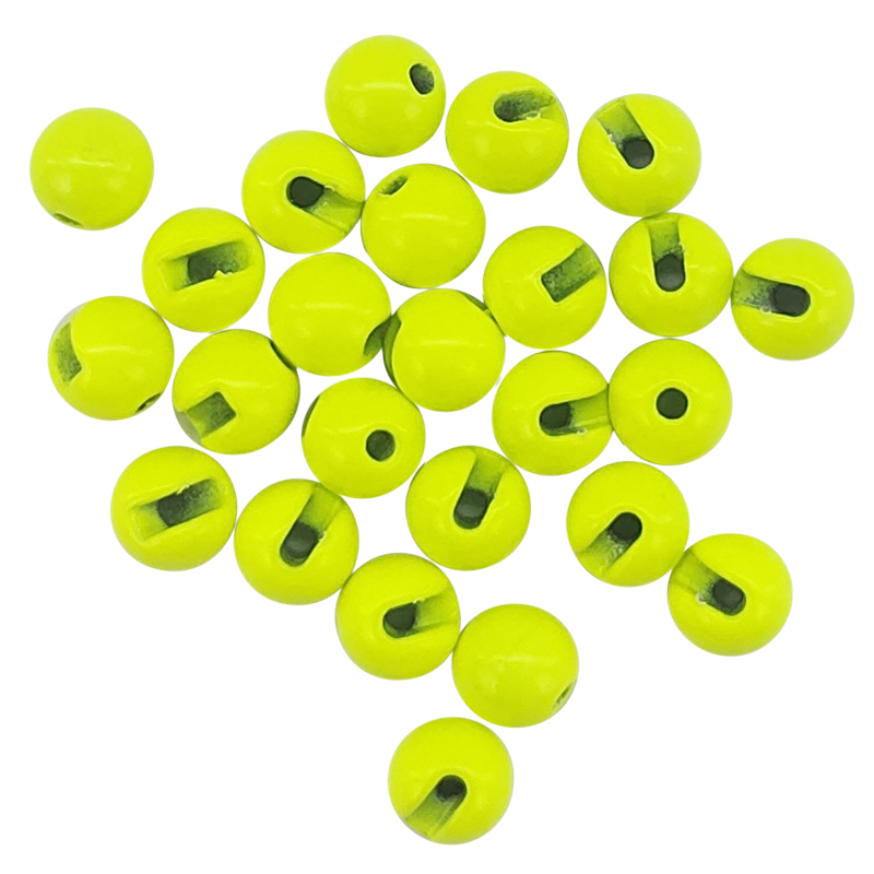 Eupheng Fly Tying Beads 25 PC Slotted Tungsten Beads Head for Nymph Fishing Materials 12 Colors / 5 Sizes