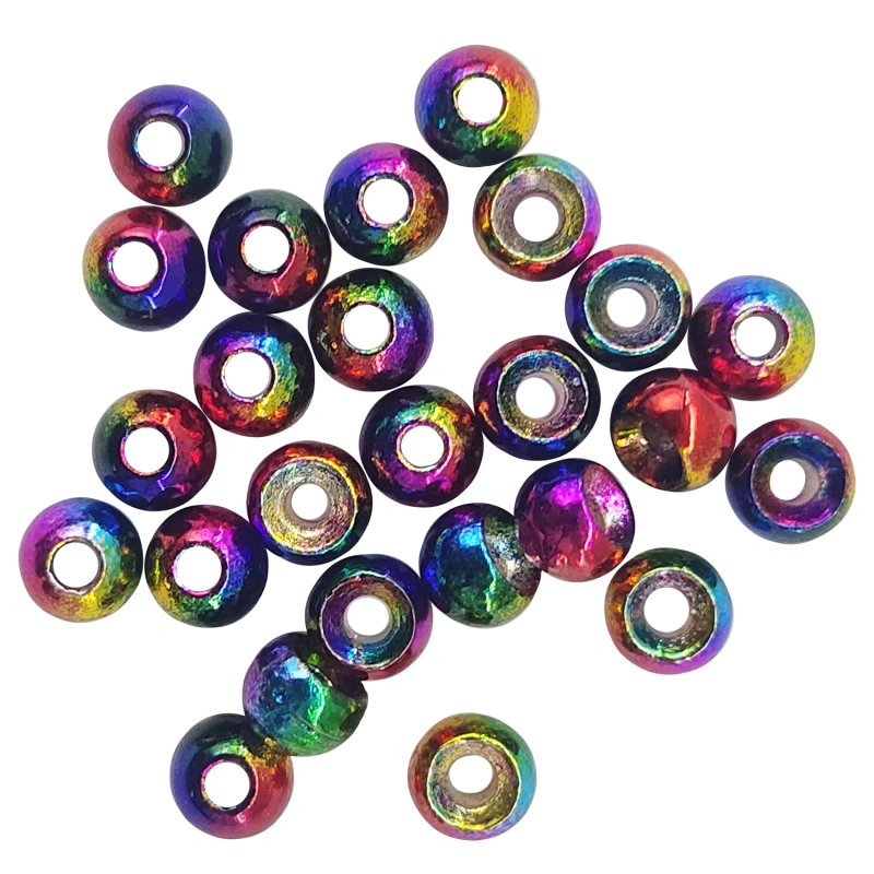 Fly Tying Beads 25 PC Tungsten Fly Tying Beads Head for Nymph Fishing Materials 12 Colors / 5 Sizes
