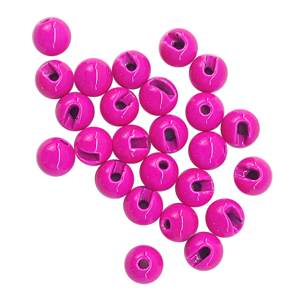 Eupheng Fly Tying Beads 25 PC Slotted Tungsten Beads Head for Nymph Fishing Materials 12 Colors / 5 Sizes
