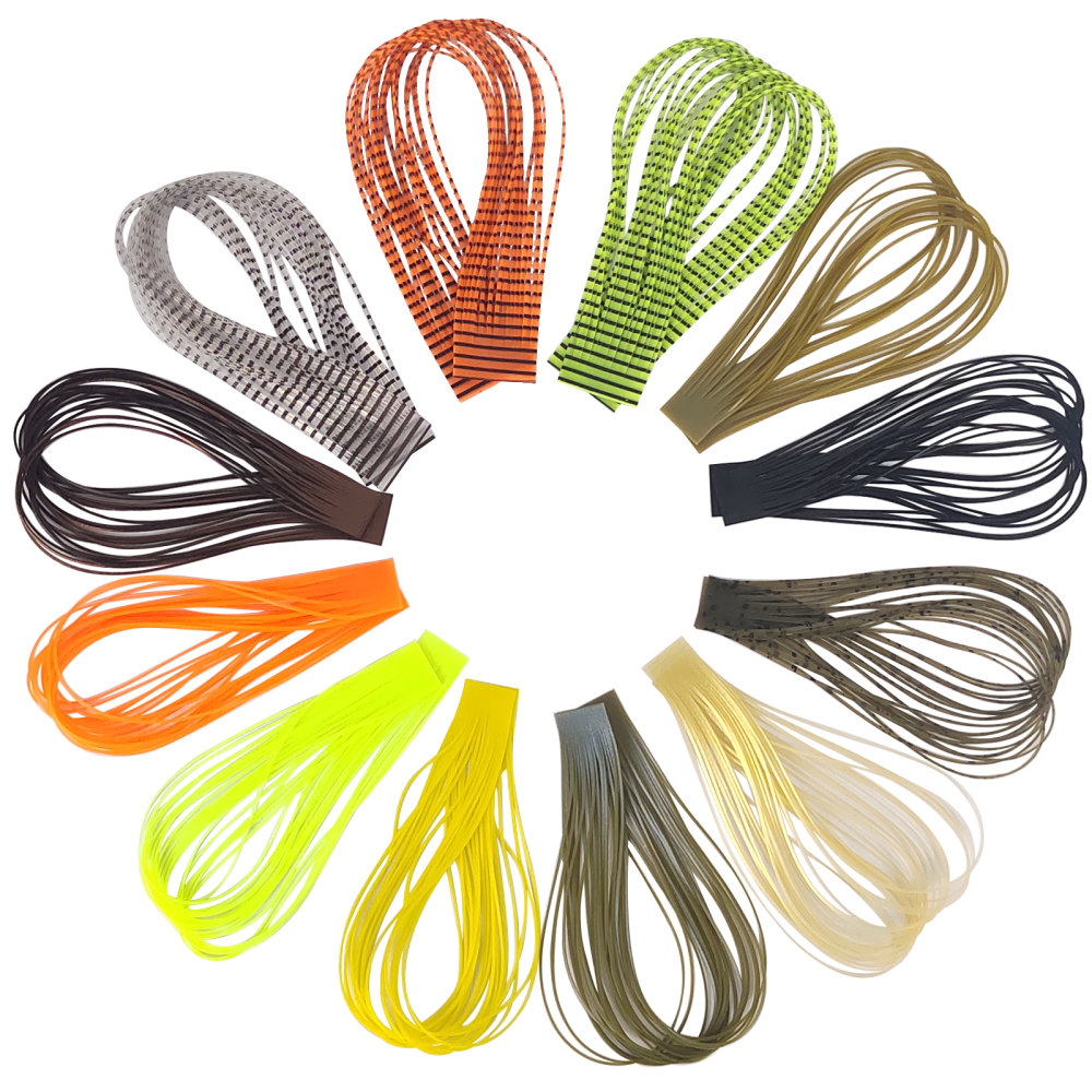 Eupheng Fly Tying Materials Fly Tying Silicone Rubber Legs Silicone Skirts Fly Tying Supplies 12Colors
