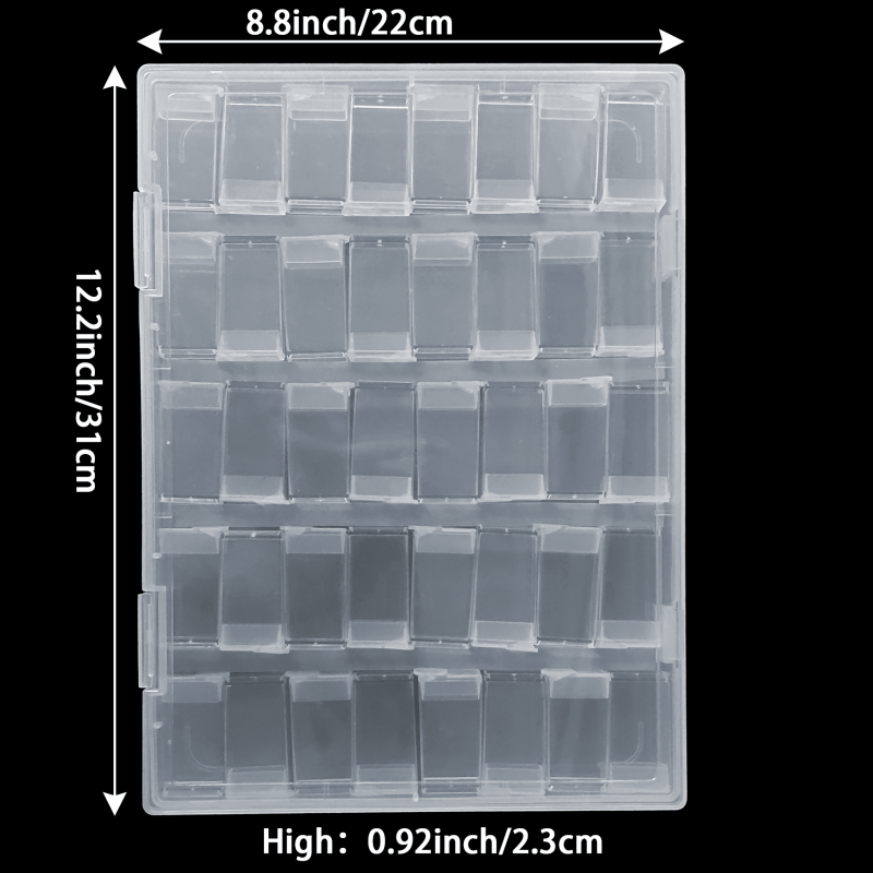 Eupheng 24LX40 40 Grids Bead Organizer Box in A4 Size Easy See All Through and Easy to Organize