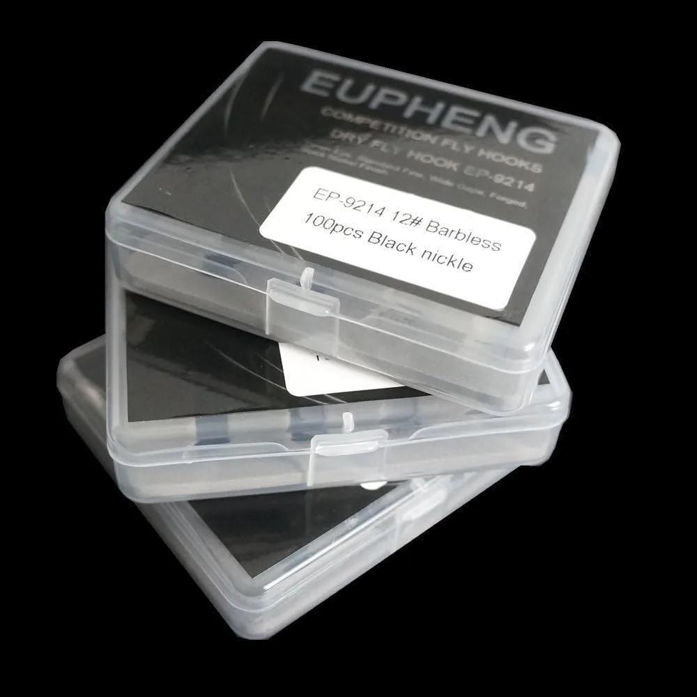 Eupheng 100pcs Plus Best Barbless Fishing Hooks Competition Fishing Hook Dry Nymph Strimp&Pupa Pupa& jig Fly Eupheng 100pcs Plus Best Barbless Fishing Hooks Competition Fishing Hook Dry Nymph Strimp&Pupa Pupa& jig Fly