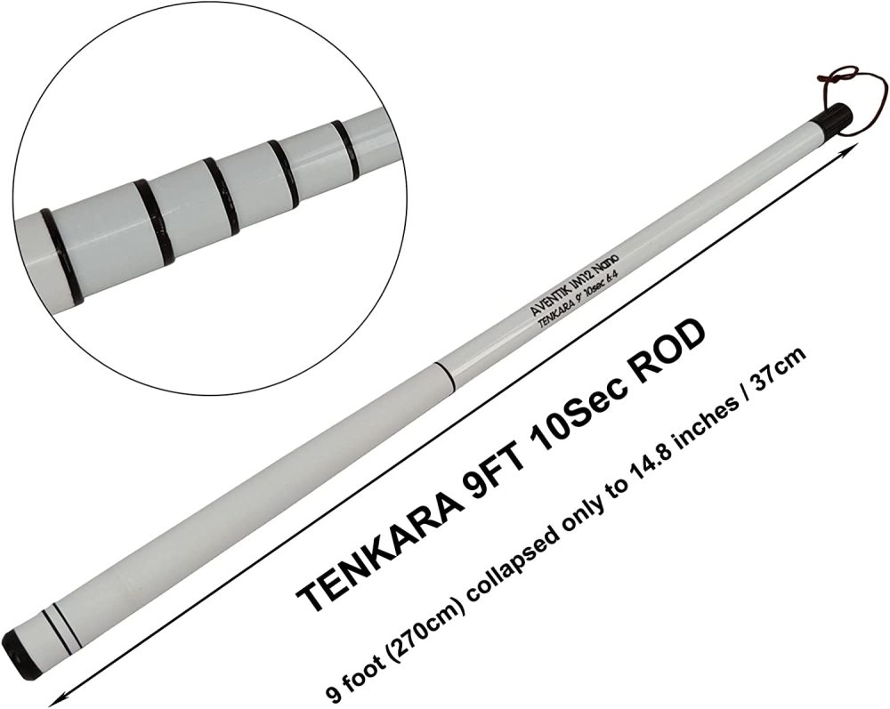 Z Aventik Tenkara Rod Pro IM12 Nano 6:4 Action 2 Mini Sizes All Water Conditions Quality Carbon Tube Packing, Extra Spare Sections Included, Tenkara Fly Rod
