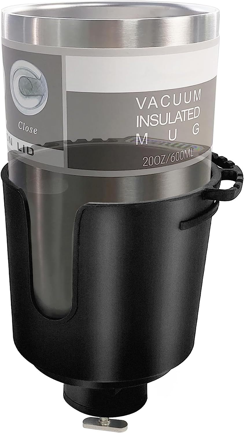 Eupheng Multi-Functional Kayak Cup Holder with Non-Slip Design, Bottle Holder, Drink Holder Available in 2 Sizes for Fishing Tool & Lures Storage Suitable for Track Mount Install