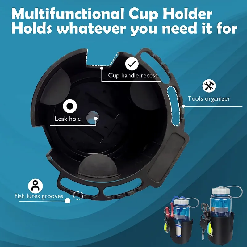Eupheng Multi-Functional Kayak Cup Holder with Non-Slip Design, Bottle  Holder, Drink Holder Available in