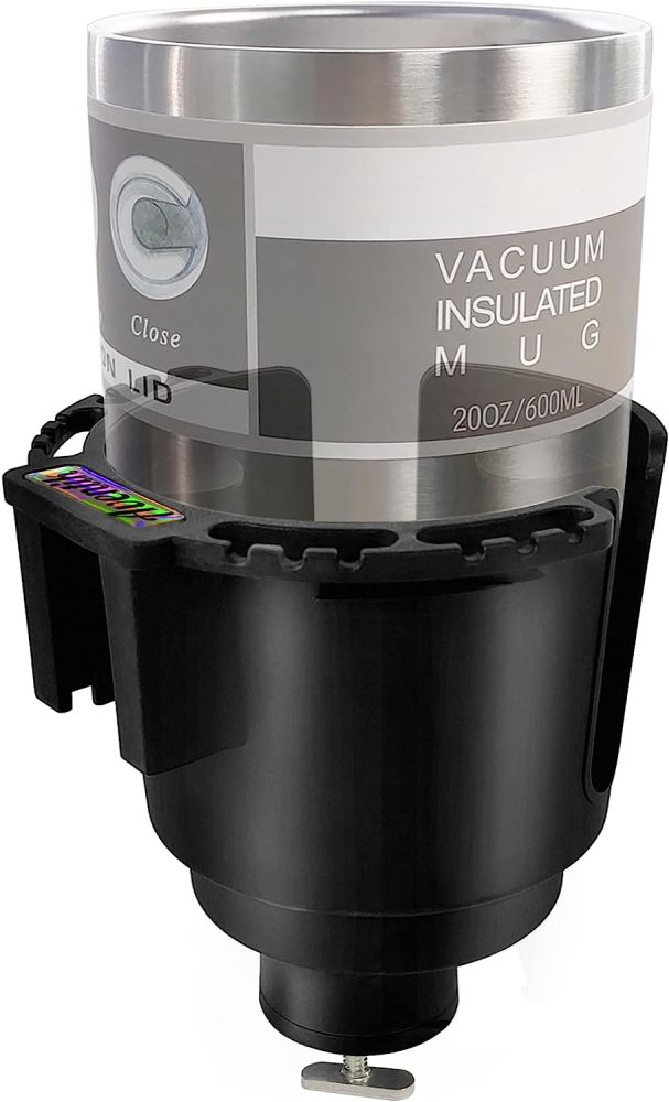 Eupheng Multi-Functional Kayak Cup Holder with Non-Slip Design, Bottle Holder, Drink Holder Available in 2 Sizes for Fishing Tool & Lures Storage Suitable for Track Mount Install