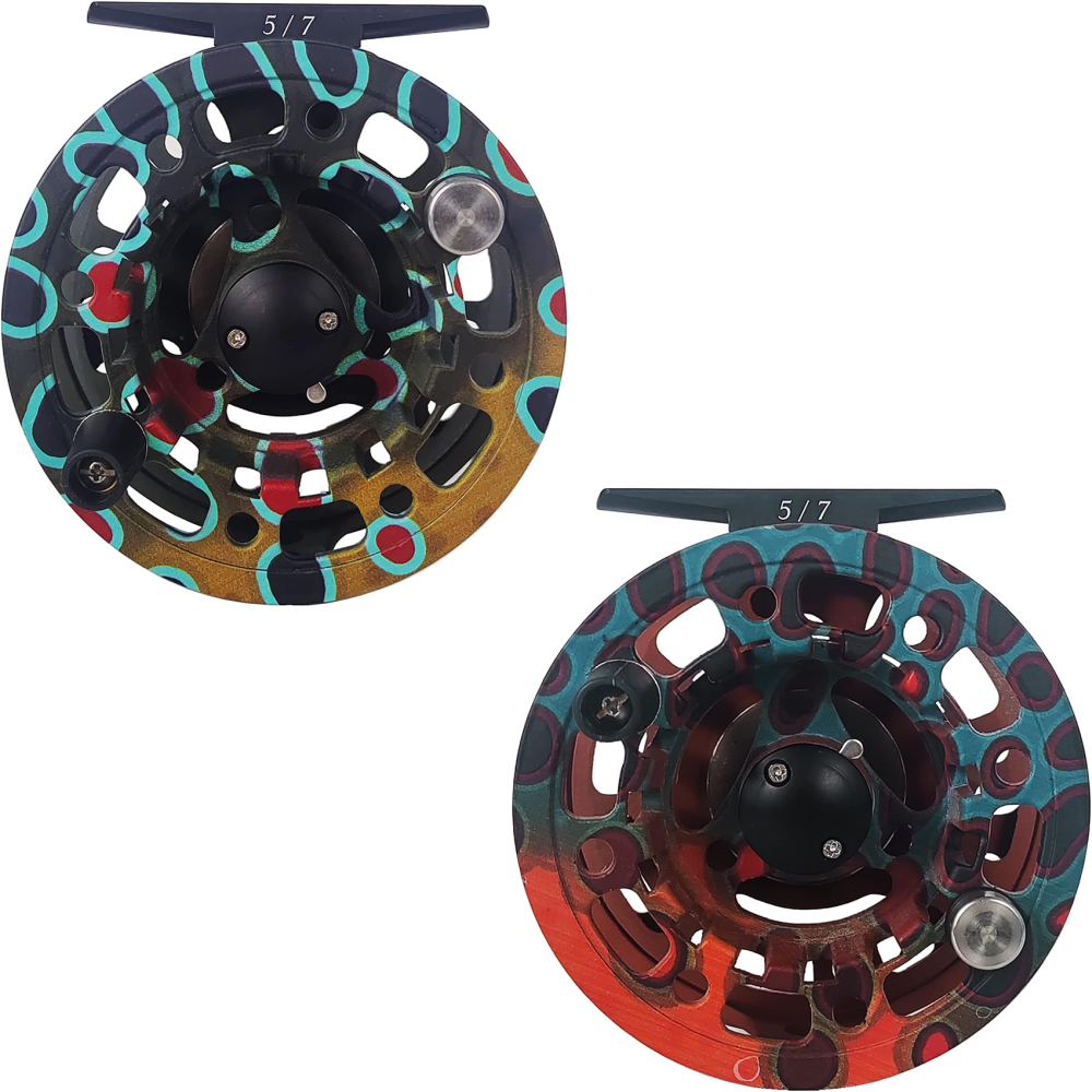 Aventik Troutscale Fly Reel 5/7wt Super Large Arbor Fly Fishing Reel Fresh Water and Salt Water Aluminum Fly Reel