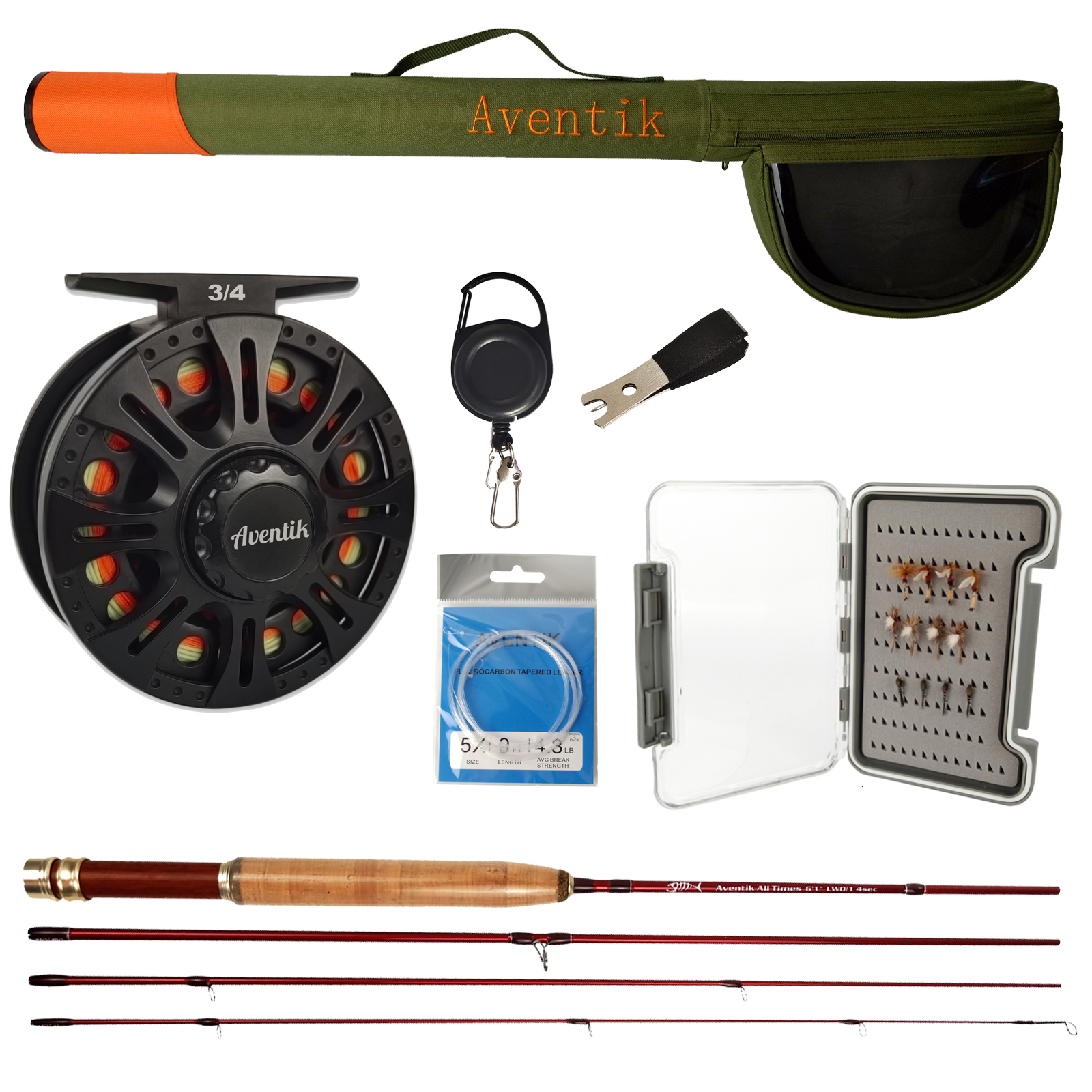  Aventik Extreme Fly Fishing Combo Kit 0/1/2/3/4/5/6 Weight  Starter Fly Fishing Rod and Reel Kit Outfit with One Travel Case(6'8''  LW2/3 Fly Rod Kit) : Sports & Outdoors