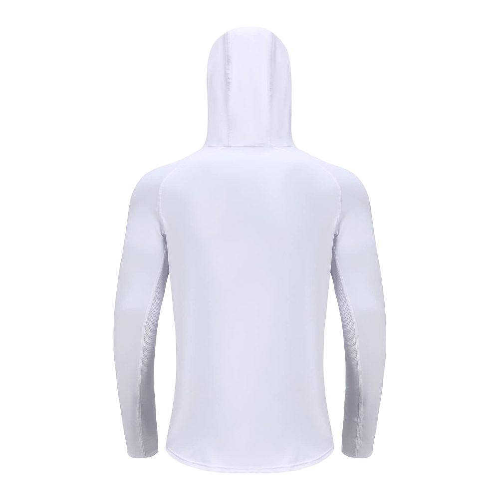 Riverruns UPF 50+ Fishing Hoodie, Sun Hooded Fishing Shirt, Sun Protection Long Sleeves Shirt for Men Fishing