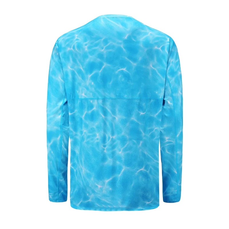 Aventik UPF 50+ Long Sleeve Fishing Shirt, Light Weight Fishing Shirt Men with Sun Protection Outdoor Activity
