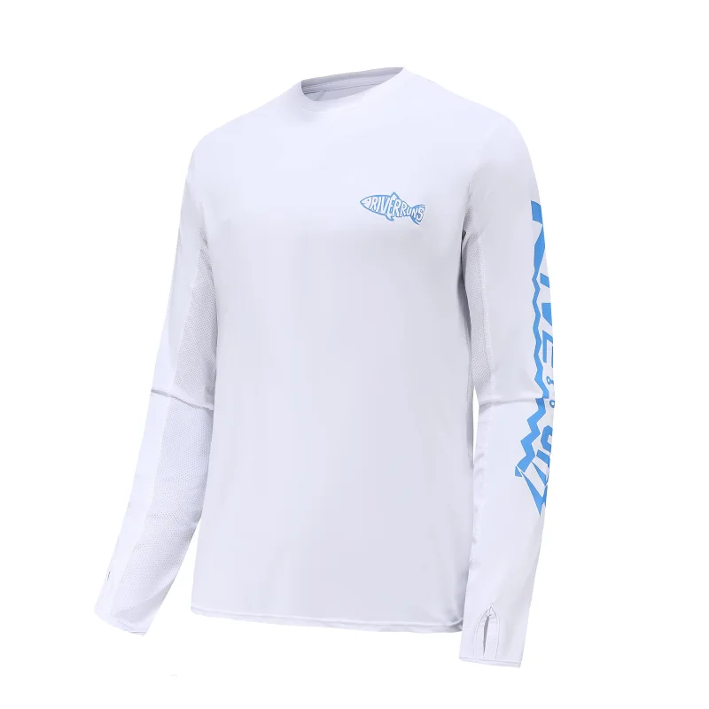 Aventik UPF 50+ Long Sleeve Fishing Shirt, Light Weight Fishing Shirt Men with Sun Protection Outdoor Activity