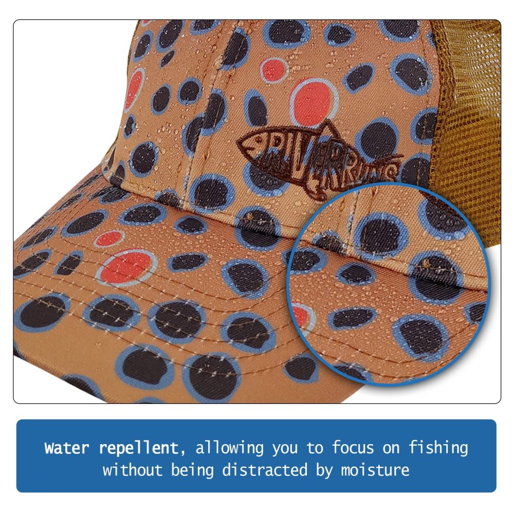 Aventik Fishing Hats for Men Women Adjustable Trucker Baseball Caps for Outdoor Fishing, Running, Hiking, Biking
