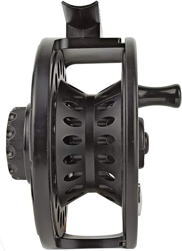 Aventik HVCE Graphite Fly Reel Center Drag System Classic III Graphite Large Arbor Sizes 3/4, 5/6, 7/8 Fly Fishing Reels