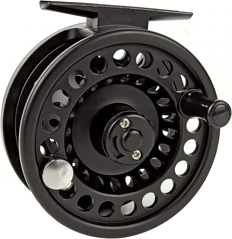 Aventik Fly Reel Center Drag System Classic III Graphite Large Arbor Sizes  3/4, 5/6, 7/8 Fly Fishing Reels