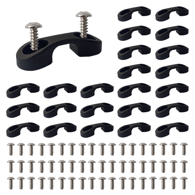 Aventik Kayak Pad Eye Kit Nylon Bungee Tie Down Eyelets with Stainless