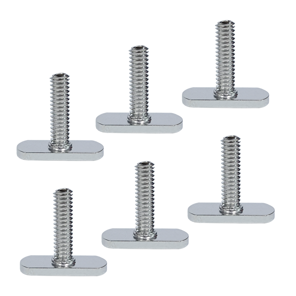 AVENTIK Edison Design T-Slot Bolts 1/4"-20 Thread Size, Kayak Screws, Kayak Rail Track Screws Track Nuts, Stainless Steel Kayak Screws, Outdoor Parts Tool Rails Bolts for Canoe Boat