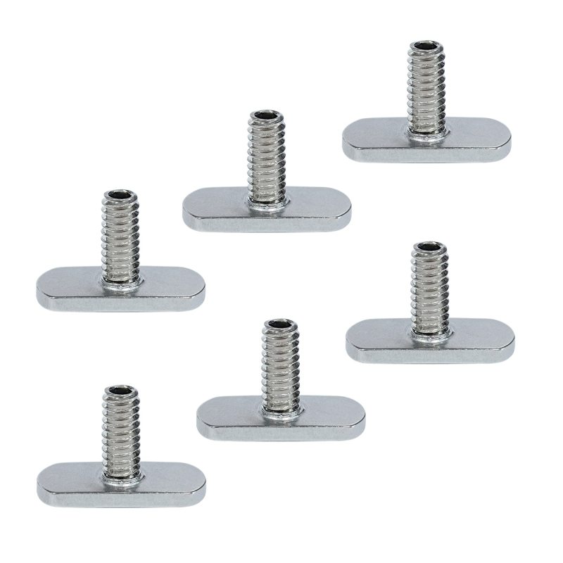 AVENTIK Edison Design T-Slot Bolts 1/4"-20 Thread Size, Kayak Screws, Kayak Rail Track Screws Track Nuts, Stainless Steel Kayak Screws, Outdoor Parts Tool Rails Bolts for Canoe Boat