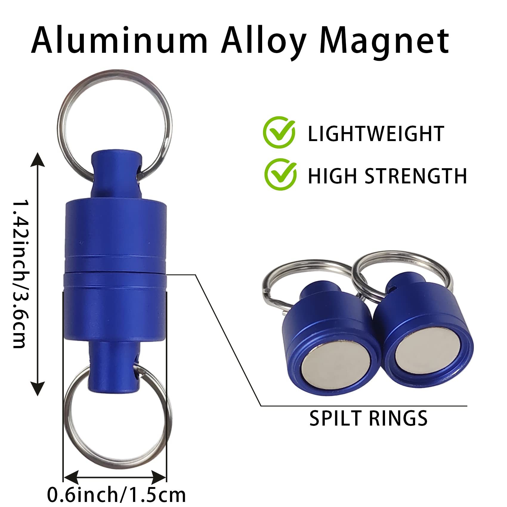 Aventik Eupheng Fishing Accessories Combo Fly Fishing Zinger Retractor Durable Magnetic Net Release Magnetic Tippet Threader Fly Fishing Knot Tying Tools