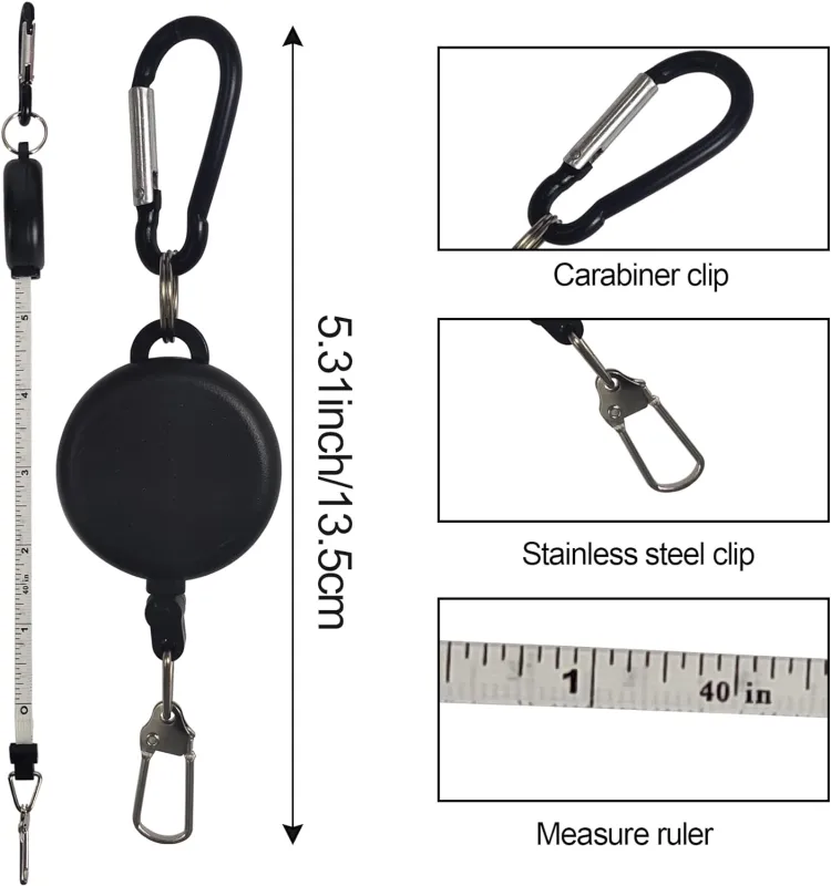 EUPHENG Fly Fishing Accessories Fly Fishing Tools Kit, Fishing Knot Tool and Line Clipper with Retractor, Magnetic Net Release Holder with Lanyard