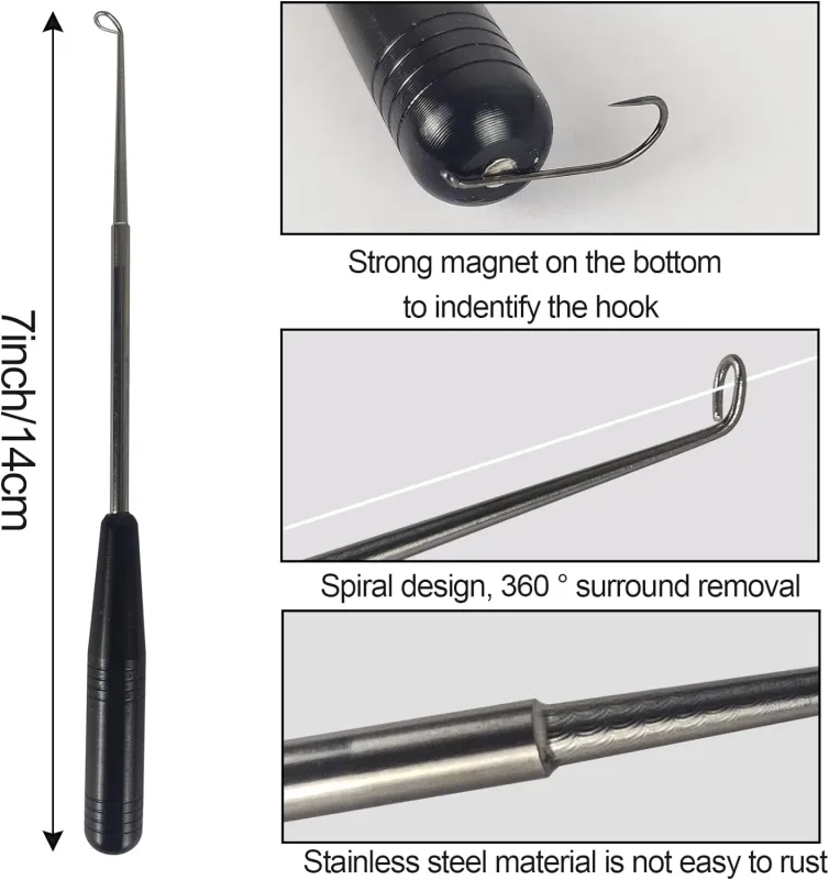 EUPHENG Fly Fishing Accessories Fly Fishing Tools Kit, Fishing Knot Tool and Line Clipper with Retractor, Magnetic Net Release Holder with Lanyard