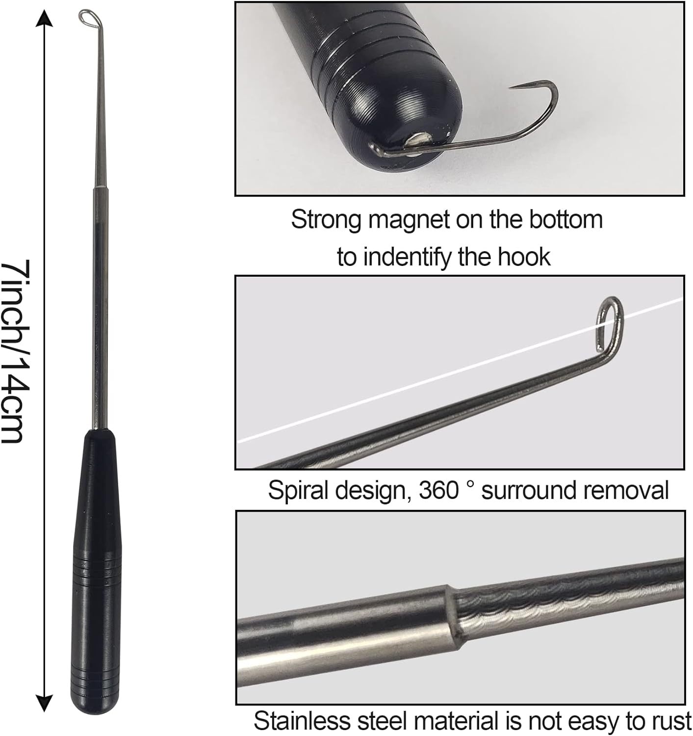 EUPHENG Fly Fishing Accessories Fly Fishing Tools Kit, Fishing Knot Tool and Line Clipper with Retractor, Magnetic Net Release Holder with Lanyard