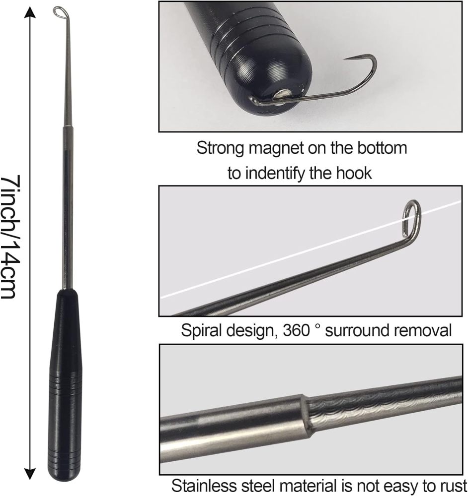 EUPHENG Fly Fishing Accessories Fly Fishing Tools Kit, Fishing Knot Tool and Line Clipper with Retractor, Magnetic Net Release Holder with Lanyard