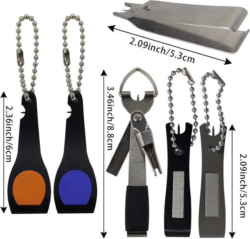 EUPHENG Fly Fishing Accessories Fly Fishing Tools Kit, Fishing Knot Tool and Line Clipper with Retractor, Magnetic Net Release Holder with Lanyard