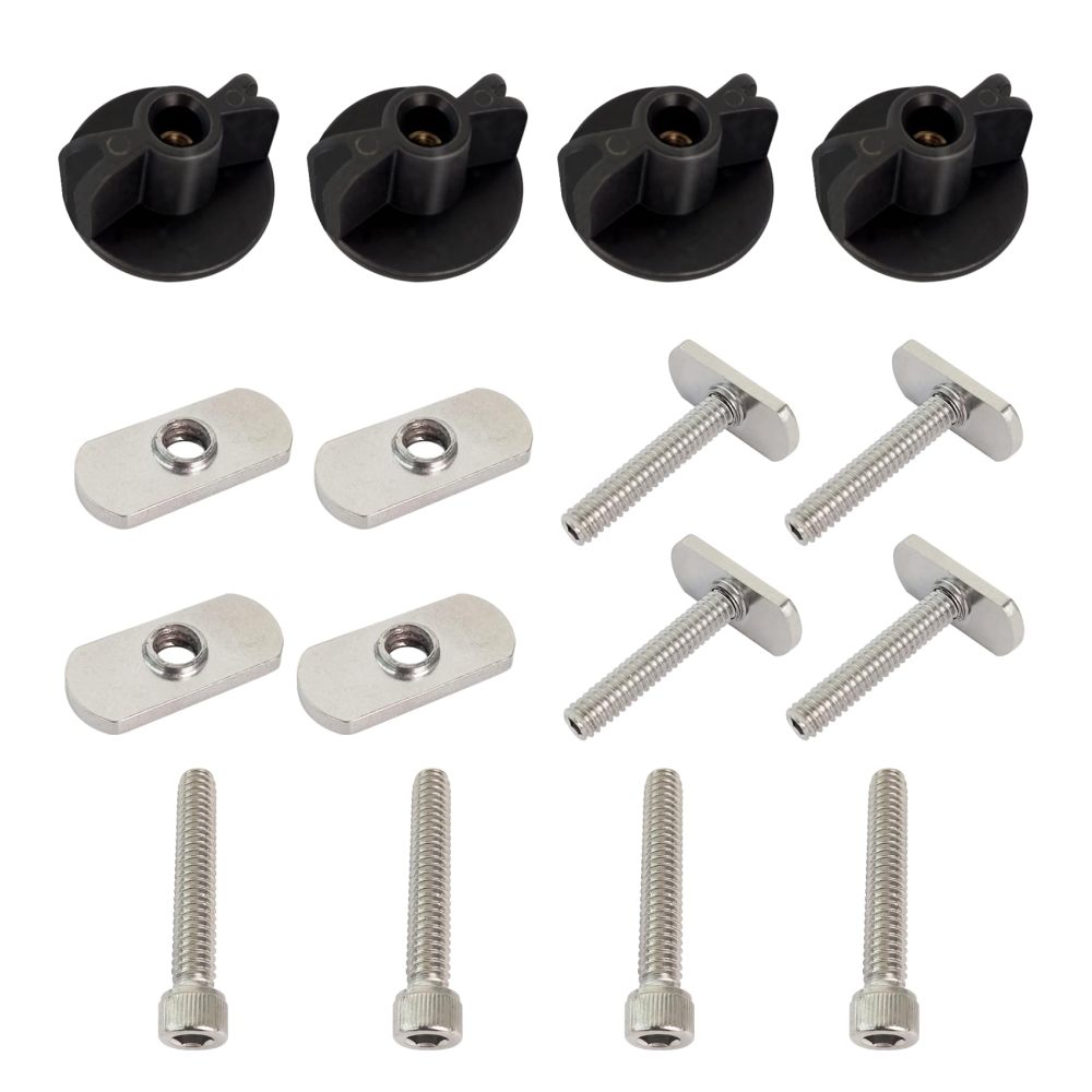 Aventik Kayak Screws Nuts Hardware, Kayak Rail Track Screws Track Nuts, Stainless Steel Kayak Screws, Outdoor Parts Tool Rails Bolts for Canoe Boat