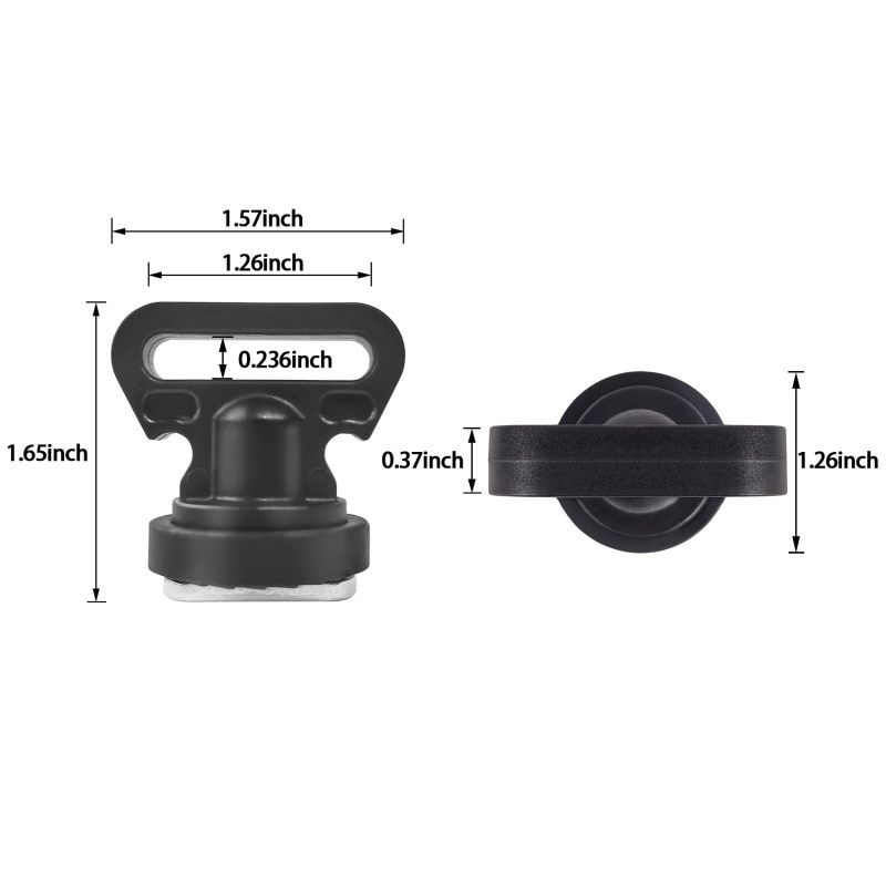 Aventik 2 Pcs Track Mount Vertical Tie Downs, Kayak Track Mount Tie Downs, Kayak Accessories for Accessories to Track