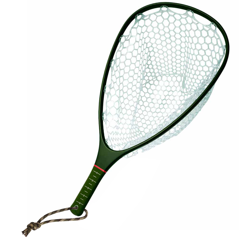 Aventik Floating Fishing Net Carbon Fiber Landing Net Clear Rubber Ghost Net Catch & Release Net with Magnetic Net Release