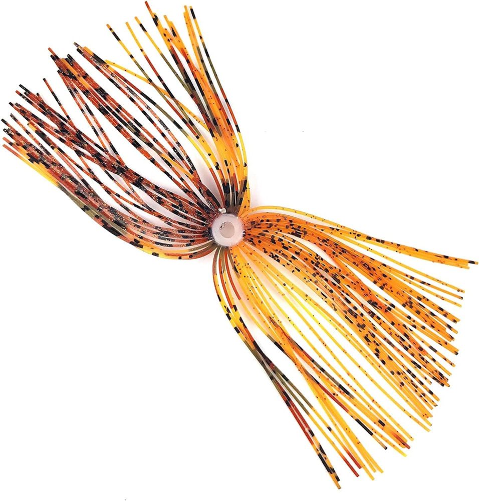 Eupheng Silicone Jig Skirts Fishing Lure Skirt Replacement for Spinnerbaits Bass Buzzbaits DIY Squid Jig Spinner Bait Buzzbaits Accessories