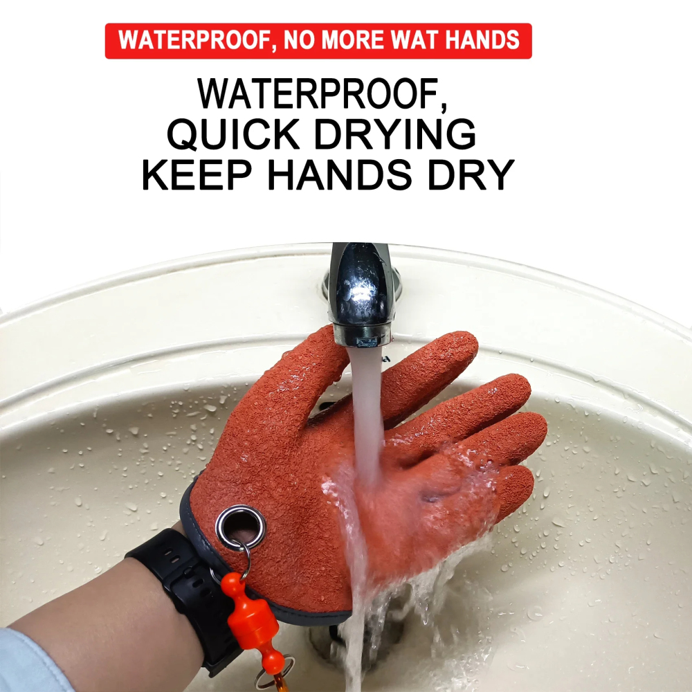 Waterproof Puncture Proof Fishing Glove Professional Catch Fish Gloves with 4 Tools Provide Good Protection For Your Palms