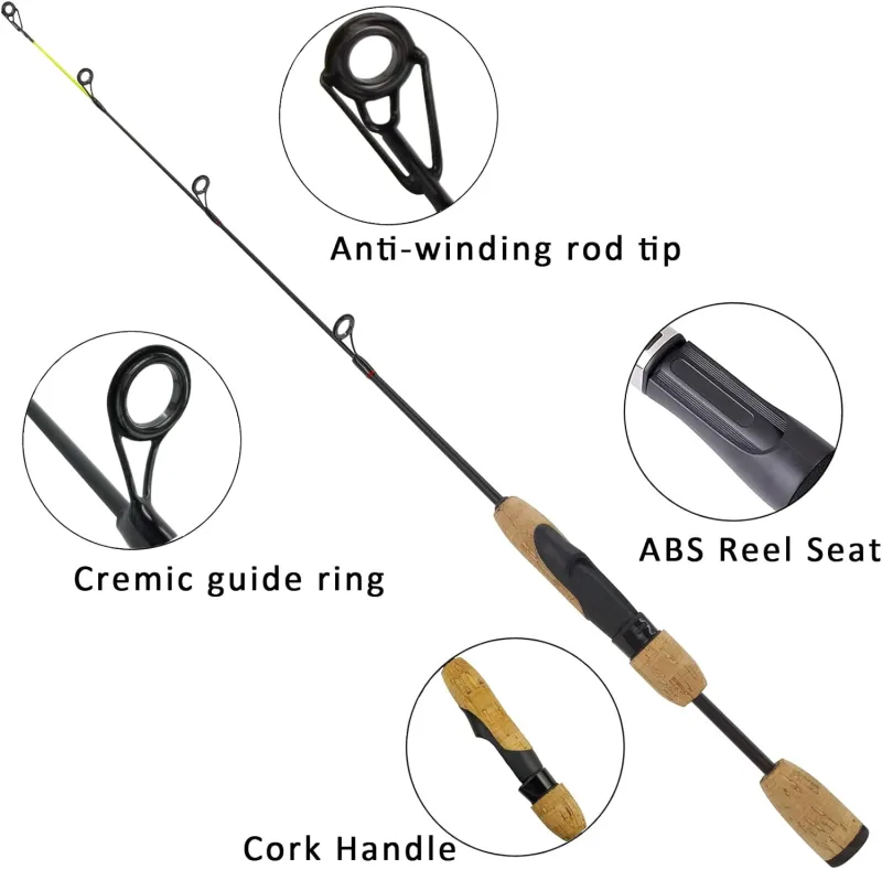 Telescopic Fishing Rod Fishing Pole Fiberglass Ultralight for Backpacking  Trip
