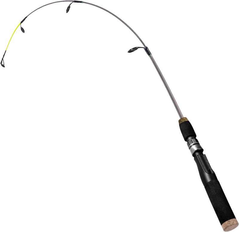 Aventik Ultralight Ice Fishing Rod 24/26/28/30/32 inch Medium Light Fast Action Multi Target Species Spinning Ice Fishing Rods for Walleye Perch Panfish and Trout