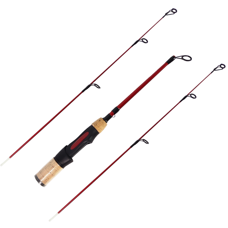 Aventik Ultralight Ice Fishing Rod 24/26/28/30/32 inch Medium Light Fast Action Multi Target Species Spinning Ice Fishing Rods for Walleye Perch Panfish and Trout