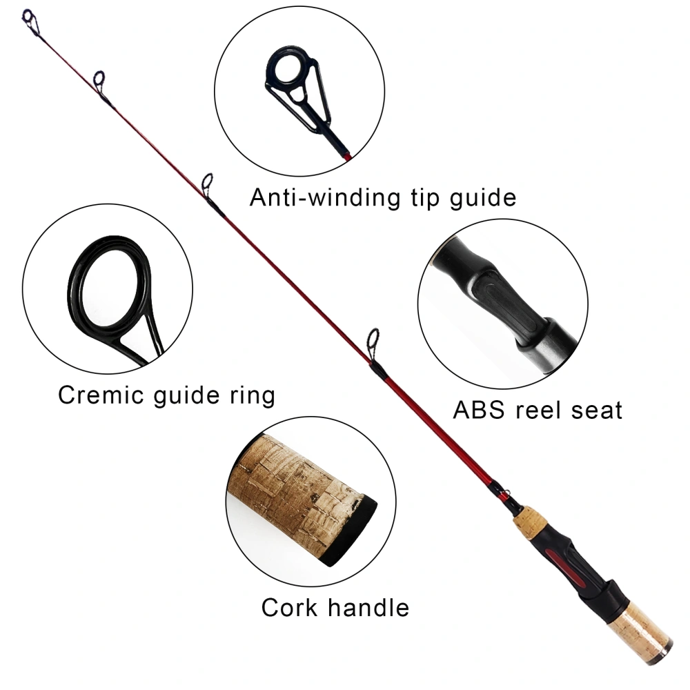 Aventik Ultralight Ice Fishing Rod 24/26/28/30/32 inch Medium