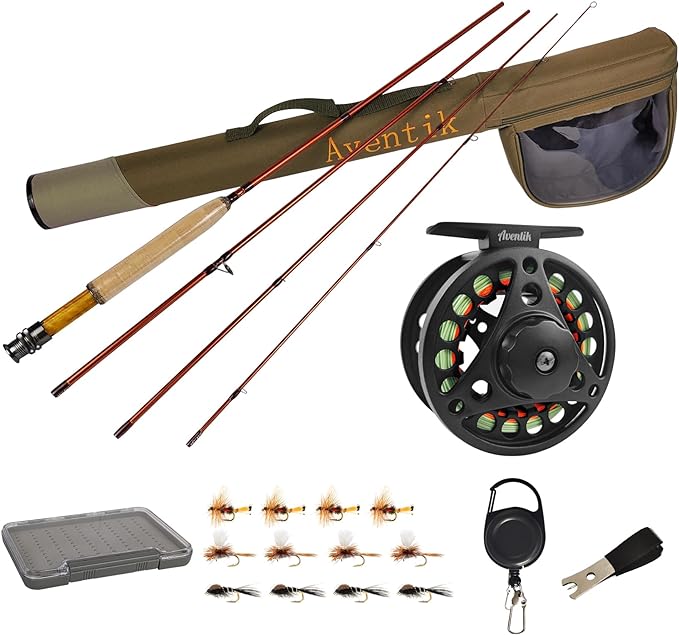 Aventik Extreme Fly Fishing Combo Kit-0/1/2/3/4/5/6 wt suitable