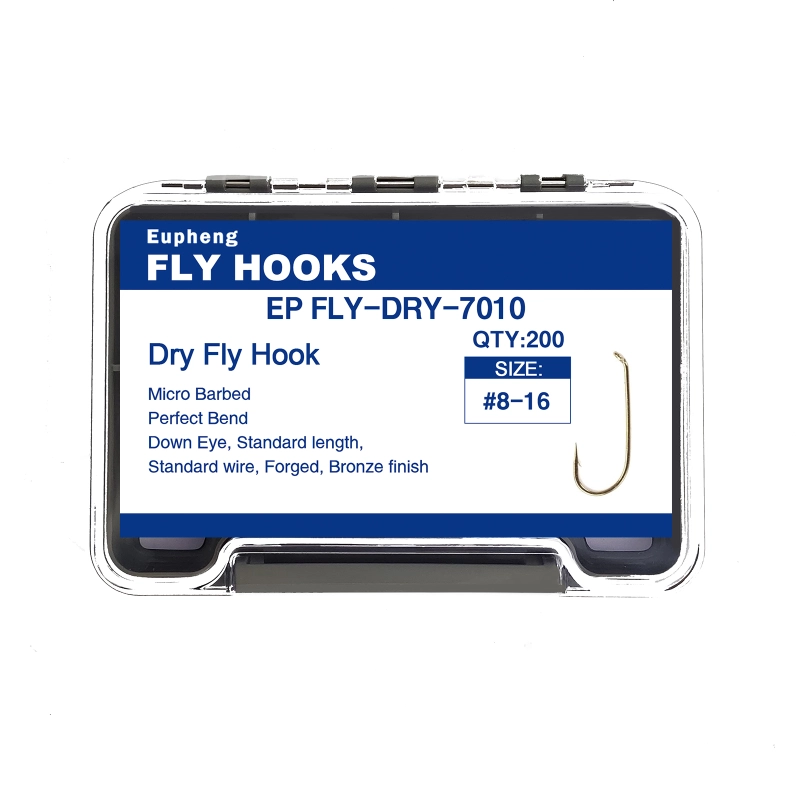 Eupheng Fly Hooks Assortment of Best Sizes Dry Wet Nymph Shrimp&Pupa, Streamer, Caddis, Jig, Scud Flies Great Value Package Micro Barbed High Carbon Steel Bronze Forged Fishing Hooks