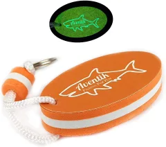 Riverruns Floating Key Ring Glow in Dark Lightweight Water Buoyant Key chain, Boat Key Chains for Water Sports