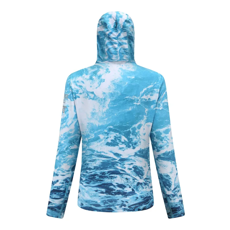 Riverruns Women's Performance Fishing Hoodie Long Sleeve UPF50+ Lightweight For Hiking Fishing Outdoor