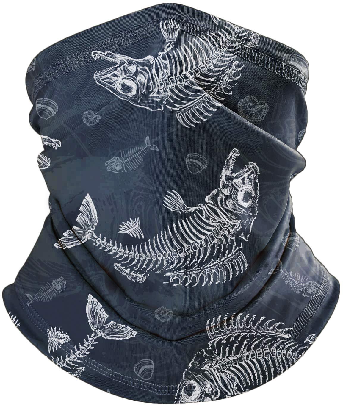 Handmade UPF 50+ Cooling Neck Gaiter, Ice Silk Camouflage Elastic Outdoor Face Mask for Fishing, Hiking