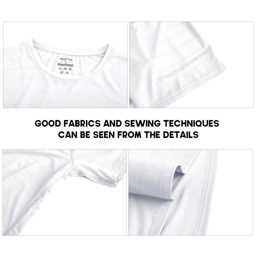 UPF 50+ Fishing Shirt Lightweight Breathable Quick Dry Sun Protection Fishing T-Shirt